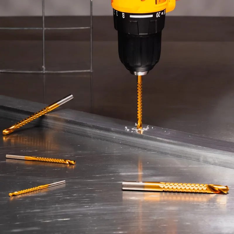 Сверло-фреза по металлу 5мм, HSS, ТИТАН, цилиндрический хвостовик (1 шт/уп) KRANZ - Фото 2