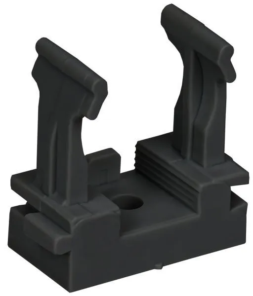 ELASTA Держатель с защелкой для гофрированных труб под монтажный пистолет CFM16 черный IEK