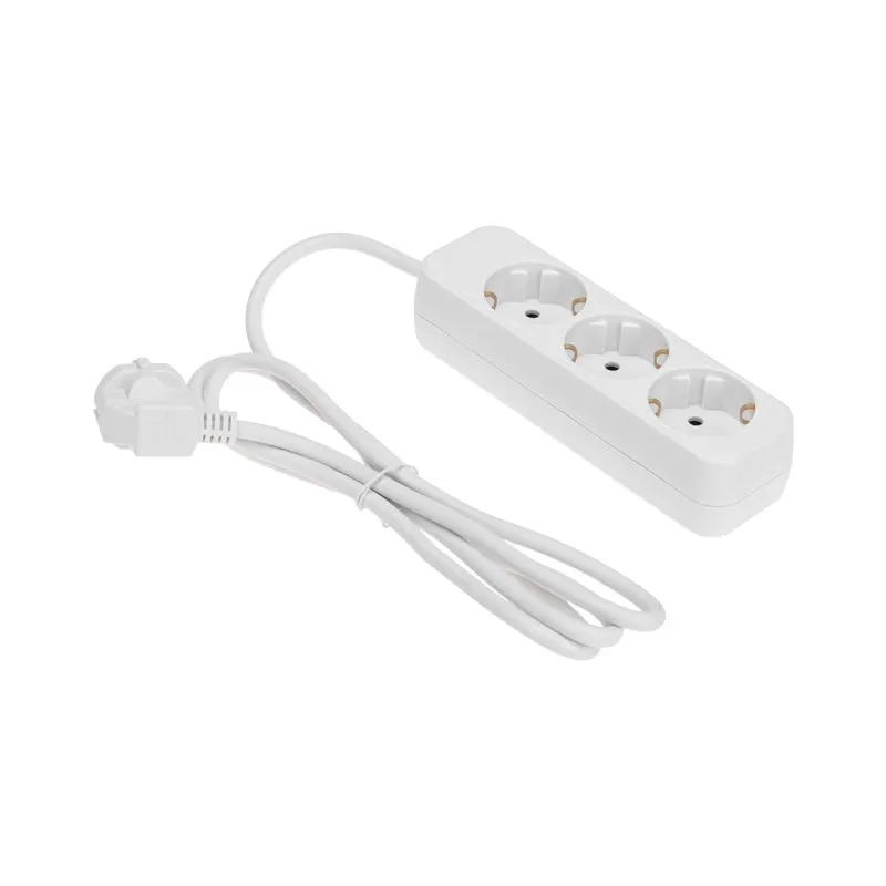 Удлинитель STANDARD 3 гнезда, 1,5м, 3х1,0мм², с/з, белый REXANT - Фото 2