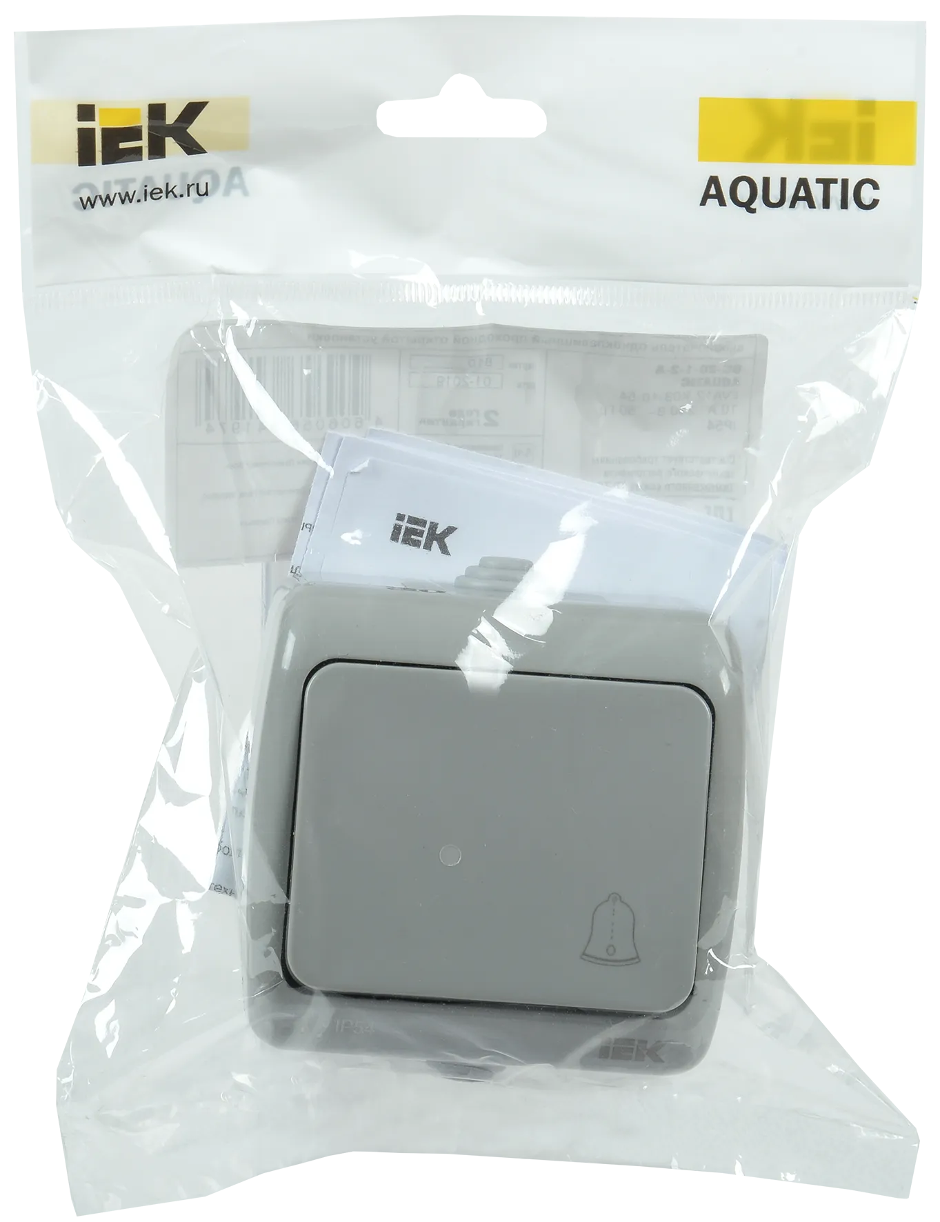 AQUATIC Выключатель кнопочный для открытой установки 10А IP54 ВС-20-1-3-А IEK - Фото 2