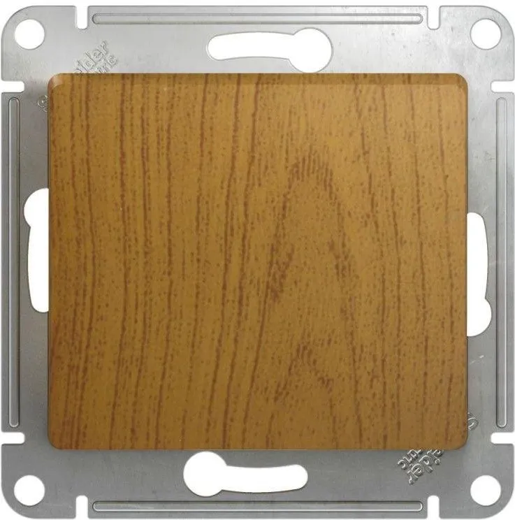 Переключатель проходной 1-кл. СП Glossa 10А IP20 (сх. 6) 10AX механизм дерево дуб SE GSL000561