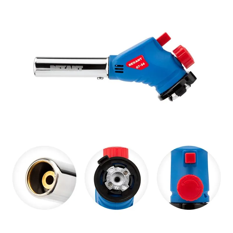 Газовая горелка-насадка GT-34 360° с пьезоподжигом REXANT - Фото 3