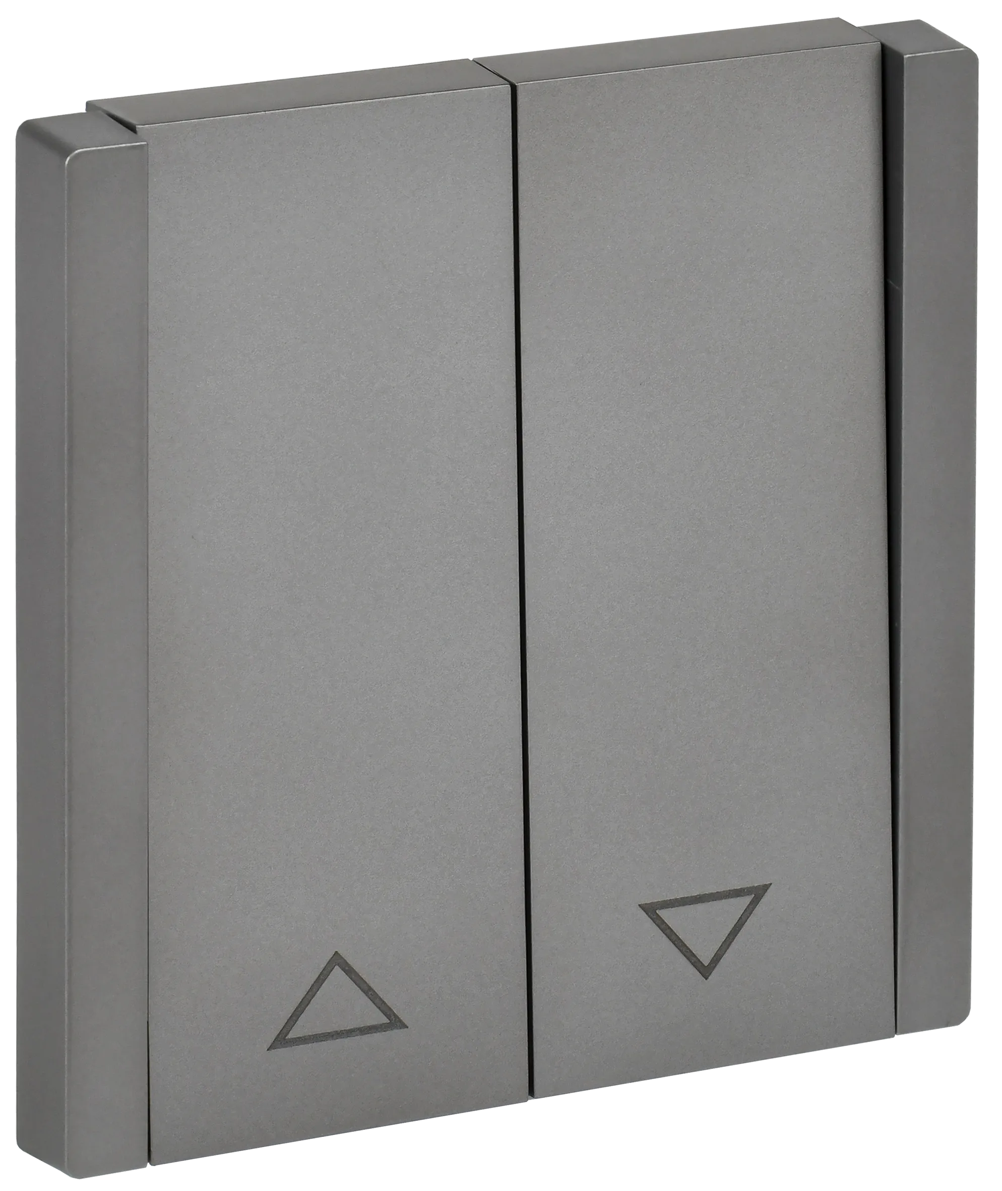 FORTE&PIANO Выключатель жалюзи 10А FP511 сталь IEK FP-V15-0-10-1-K46
