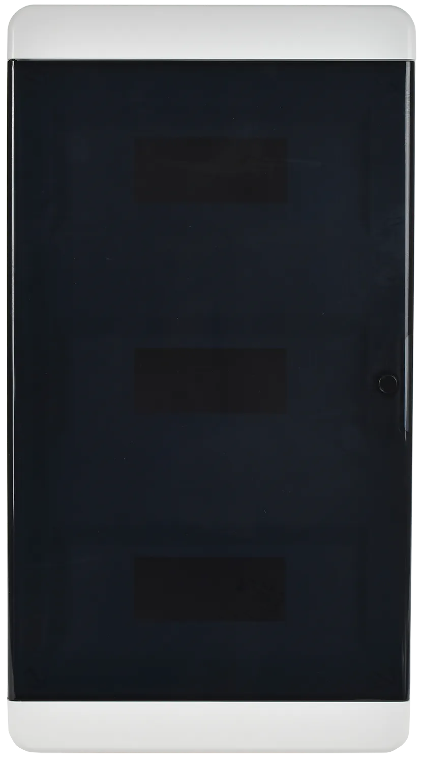 TEKFOR Корпус пластиковый ЩРВ-П-36 IP41 черная прозрачная дверь IEK - Фото 4