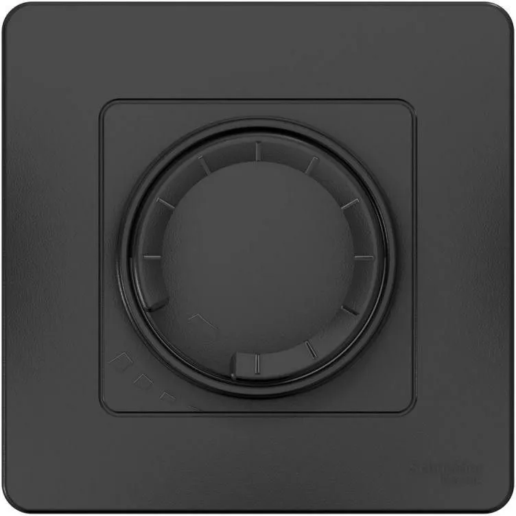 Светорегулятор поворотно-нажимной универсальный СП Blanca 400Вт антрацит SE BLNSS040016 - Фото 2