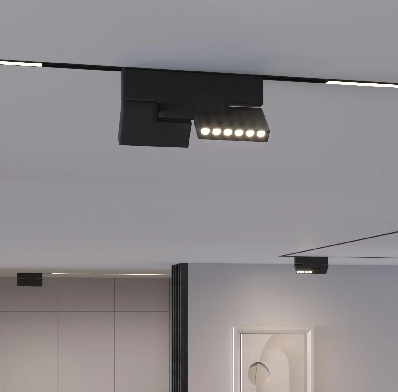 Slim Magnetic Трековый светильник 22W 4000K Mobi (чёрный) 85191/01 - Фото 2