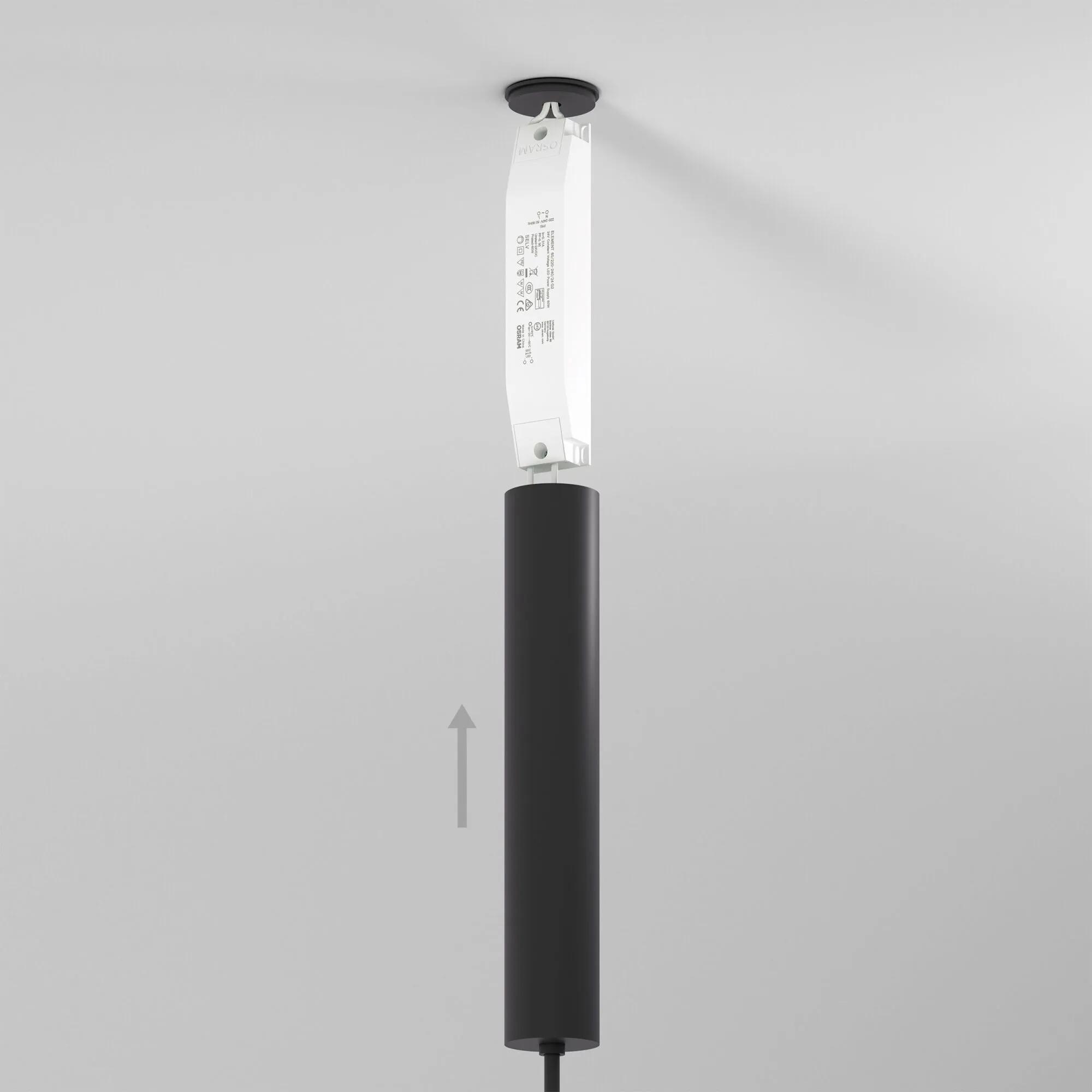 Esthetic Magnetic Декоративная стойка с вводом питания (с местом под трансформатор) h545mm MEDIUM 85 - Фото 11