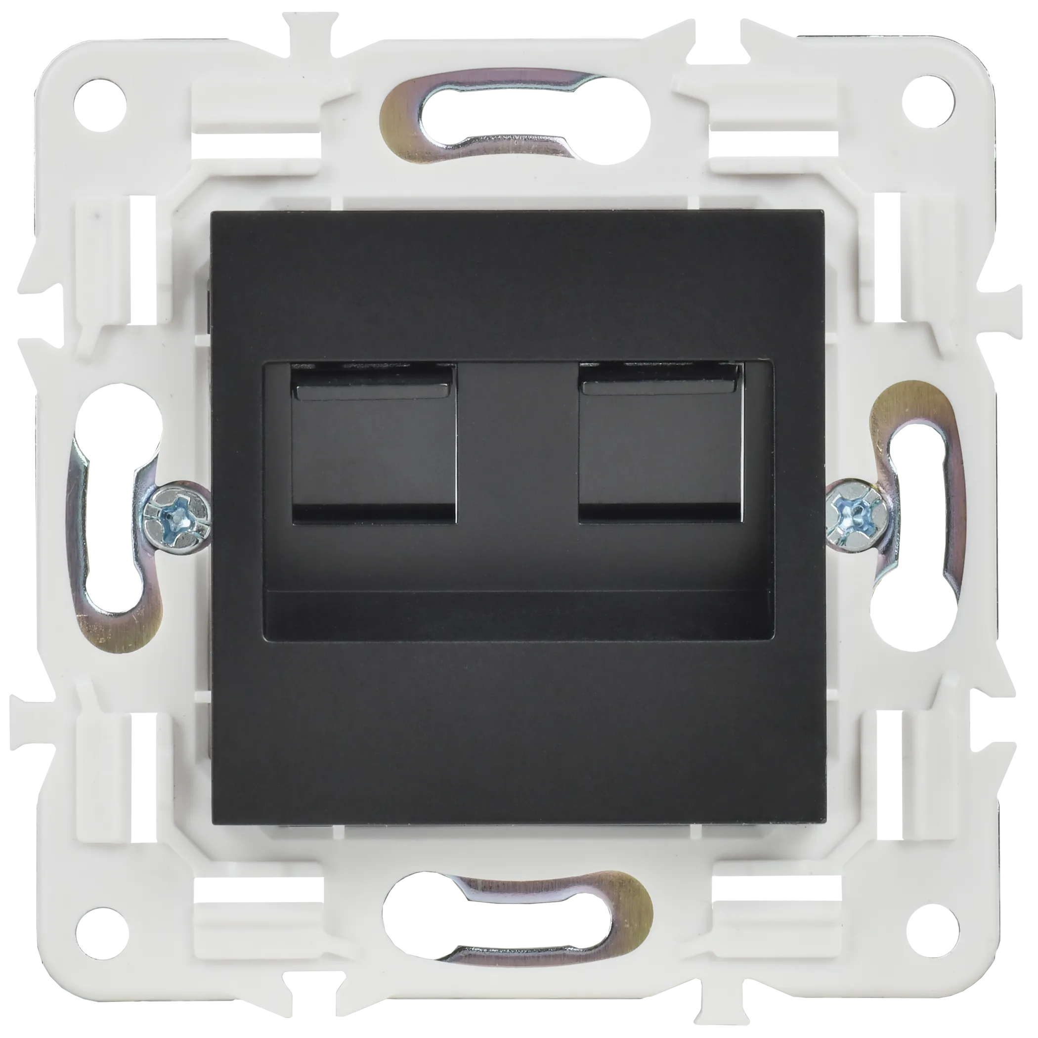 SKANDY Розетка компьютерная двойная RJ45 кат.5E SK-K03Bl черный IEK - Фото 4