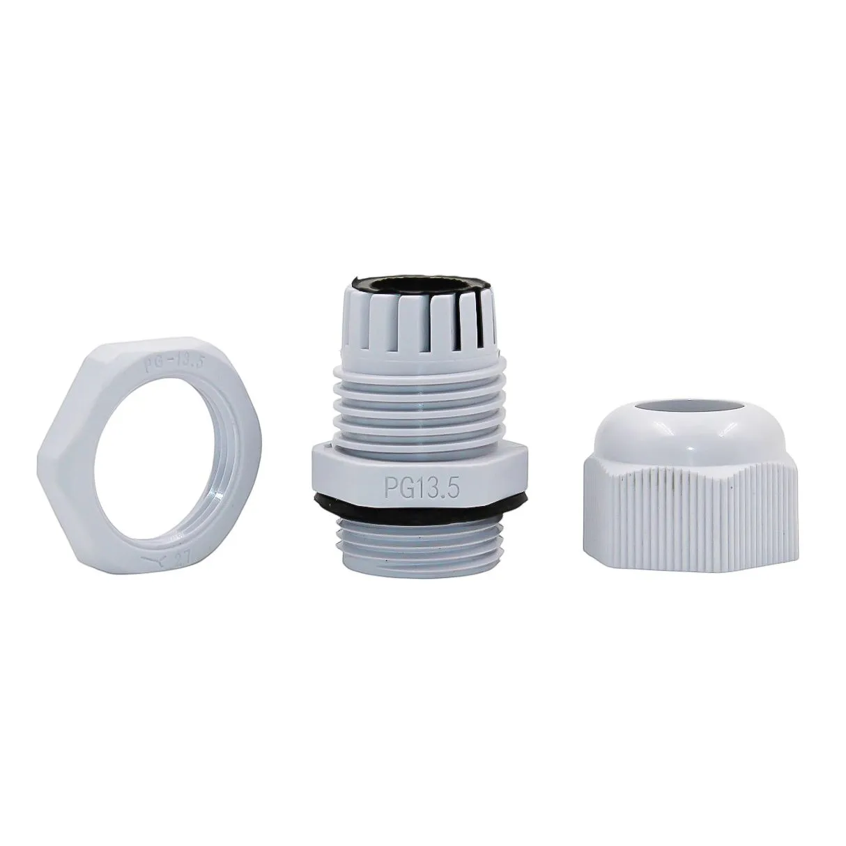 Ввод кабельный PG-13.5 серый, нейлон, IP68 (d кабеля 6-12 мм) - Фото 3
