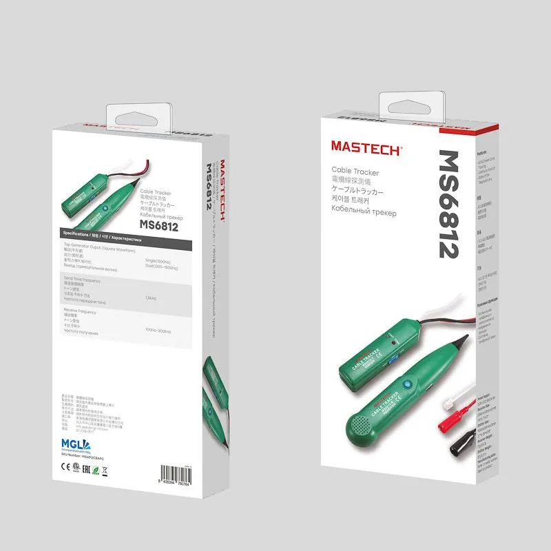 Тестер-трассоискатель MS6812A с генератором сигнала MASTECH - Фото 4