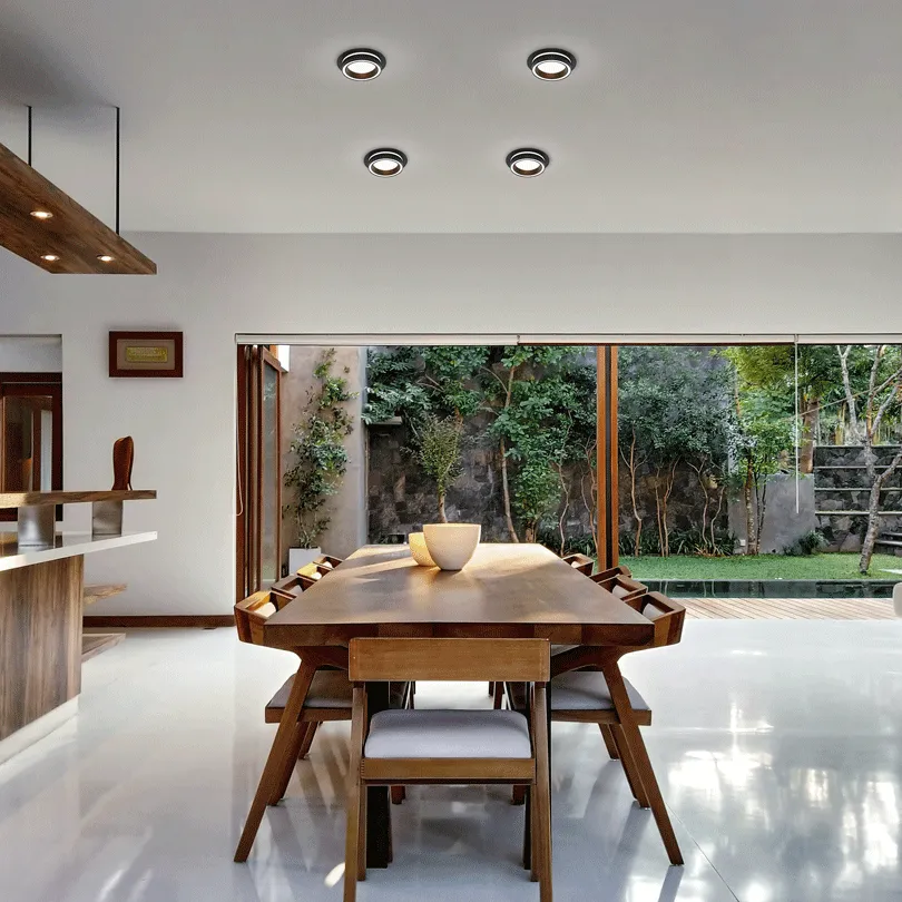 Встраиваемый cветильник WOLTA WDL-GX53/06BL-R IP20 под лампу GX53 круглый Чёрный LUCE D105x35 1/50 - Фото 5