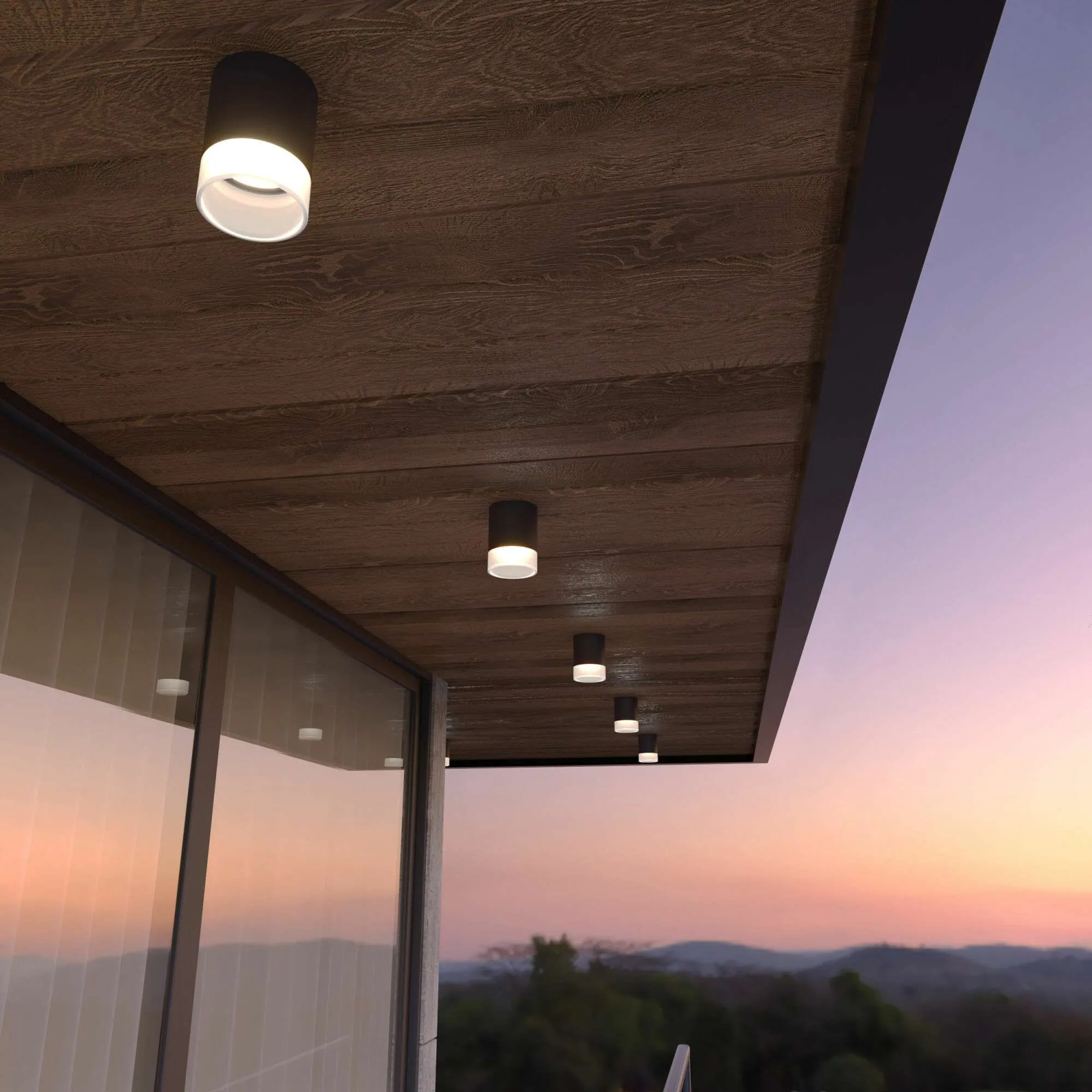 Светильник уличный потолочный Light LED 2107 IP54 35140/H черный Elektrostandard - Фото 3