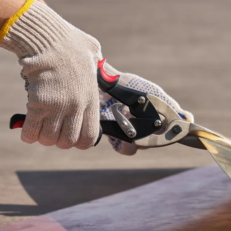 Ножницы по металлу прямые 260мм никелированные, двухкомпонентные рукоятки REXANT - Фото 2