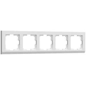 Рамка на 5 постов Stark (белый) Werkel W0051801