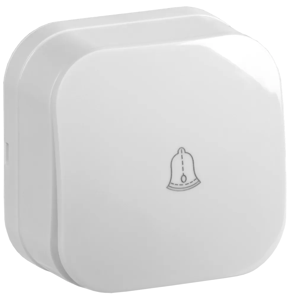 GLORY Выключатель 1-клавишный для открытой установки самовозвратный 10А ВСс20-1-0-ХБ белый IEK EVH14-K01-10