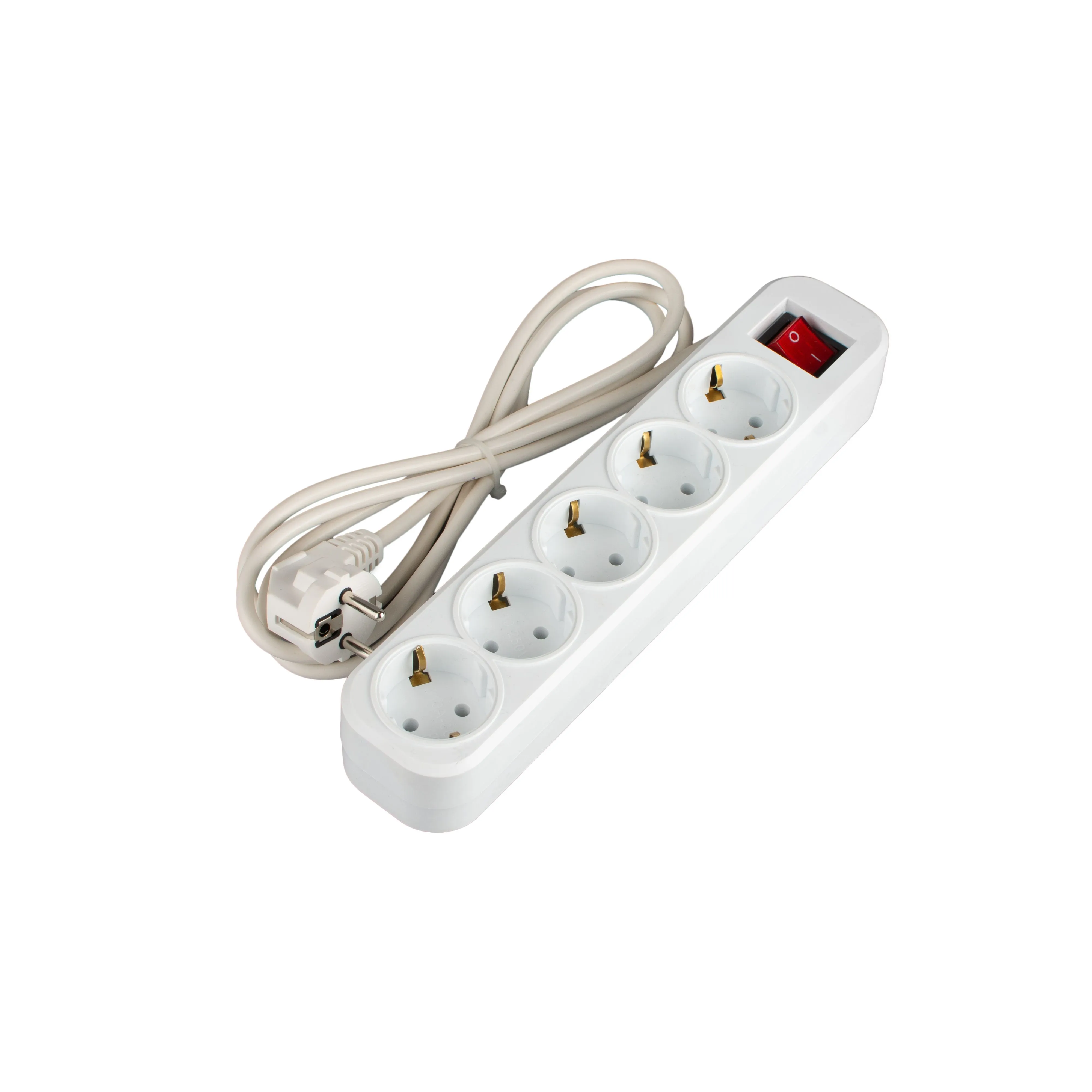 Сетевой фильтр СФ05 ПВС 3*0,75 (10А) 5гн. 5м. белый DEKRON DEK0905-1505