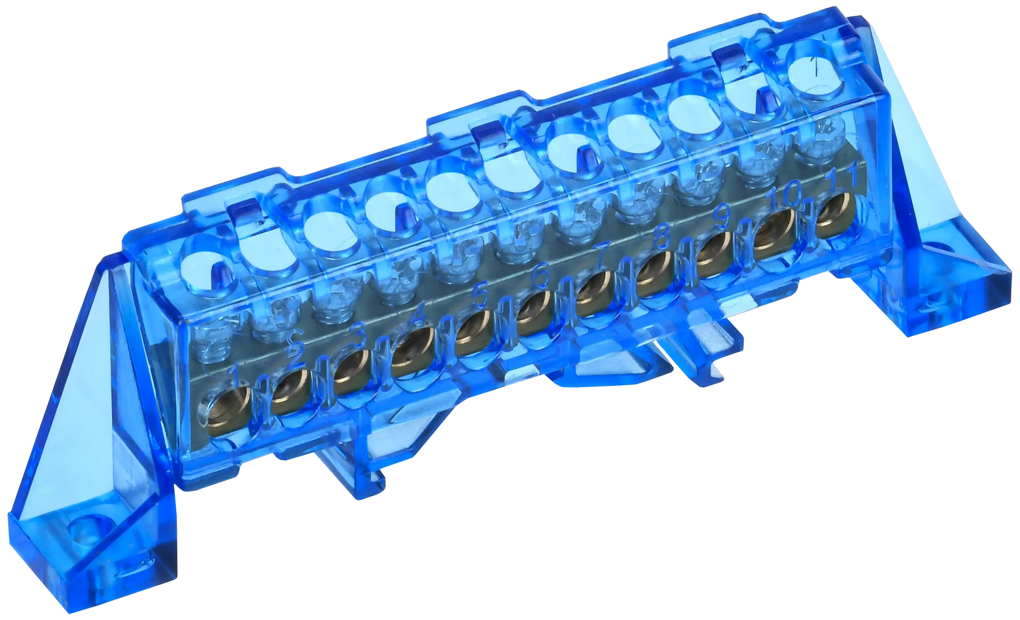 TEKFOR Шина N "ноль" в комбинированном DIN-изоляторе "Стойка" 6х9-11-С IEK TF-NN10-11-DP-K07