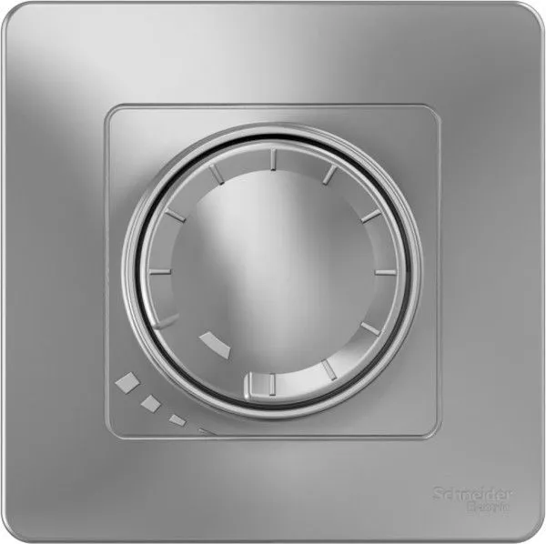 Светорегулятор поворотно-нажимной универсальный СП Blanca 400Вт алюм. SE BLNSS040013 - Фото 3