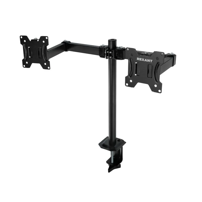 Кронштейн для двух мониторов 13"-32", одно колено настольный, серия офис REXANT