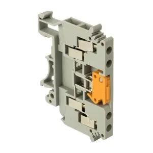 Клемма винтовая JXB-2-4/35K с ножевым размыкателем 4 вывода серая EKF 