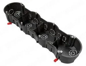 Коробка установочная 4-местная 283х70х45мм ГИПС (33 шт) GE40025