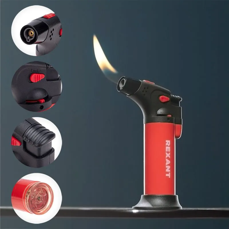 Турбо горелка GT-11, заправляемая, красная REXANT - Фото 3