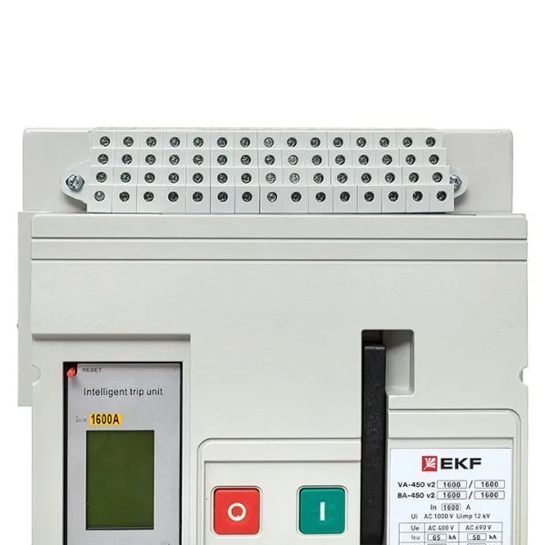 ВА-450 1600/1600А 3P 65кА стац., гориз., ETU(220В AC) LCD ModBus-RTU, мп/нр/вкл.к.(220В AC), ав/доп. 1CO/2NO+4CO - Фото 7
