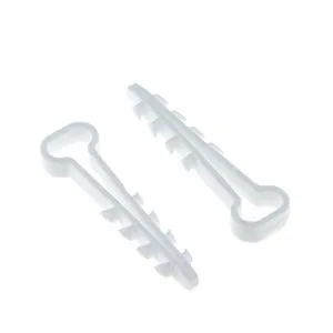 Дюбель-хомут (6х14 мм) для плоского кабеля белый (50 шт.) EKF plc-cd-6x14w