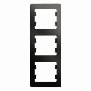 Рамка 3-м Glossa вертикал. антрацит SE GSL000707 400483