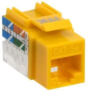 ITK Модуль Keystone Jack кат.5E UTP 110 IDC 90град жёлтый CS1-1C5EU-11-05