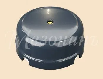 Коробка распределительная фарфоровая D80мм, высота 33мм, IP20, цвет -серая гавань, ТМ "МЕЗОНИНЪ" GE7