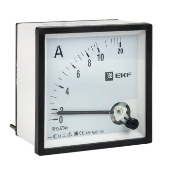 AMA-961 аналоговый на панель (96х96) квадратный вырез 10А прямое подкл. EKF