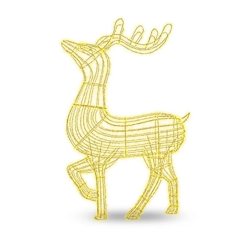 Фигура объемная Северный олень 300х200 см, 3000 LED, IP65, цвет свечения теплый белый NEON-NIGHT - Фото 4