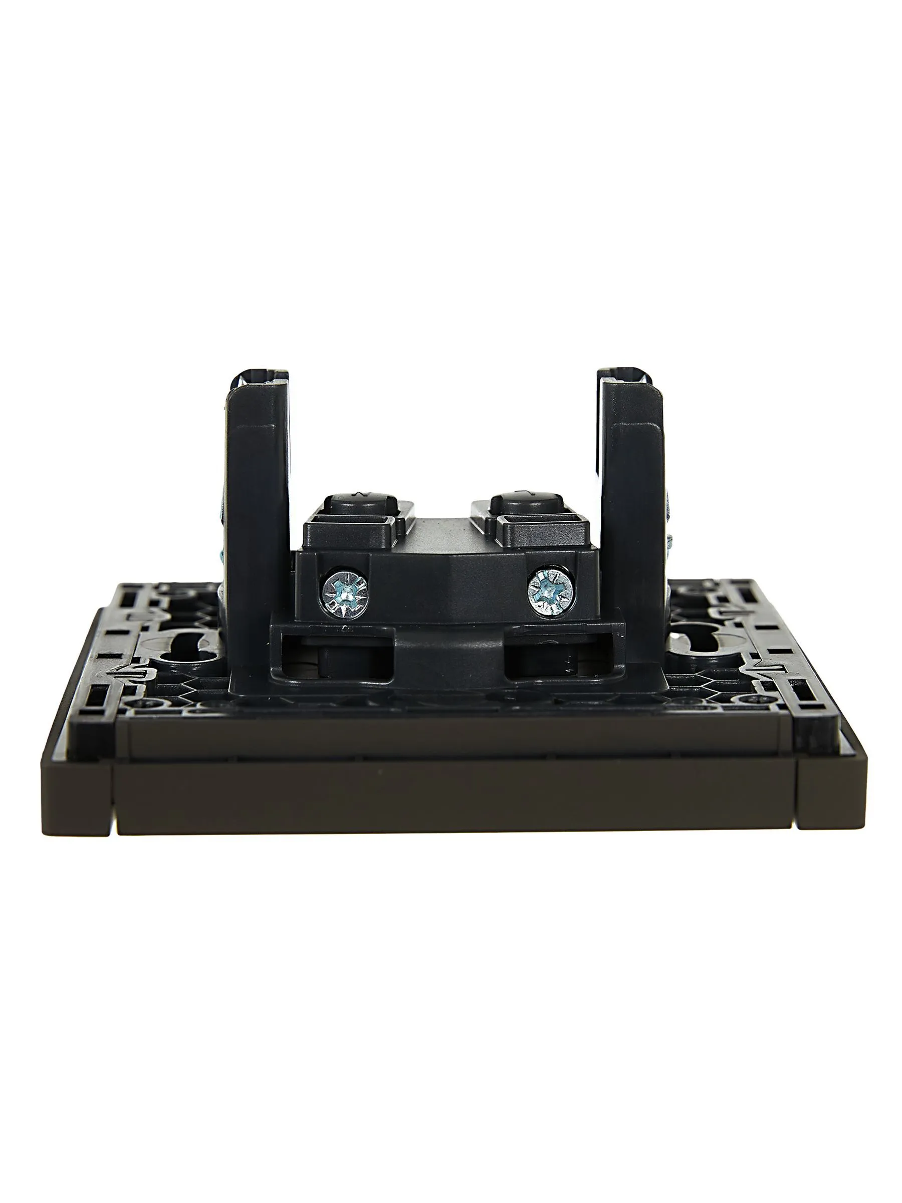 FORTE&PIANO Розетка 1-местная без заземления с защитными шторками винтовое крепление 10А FP317 серый IEK - Фото 6