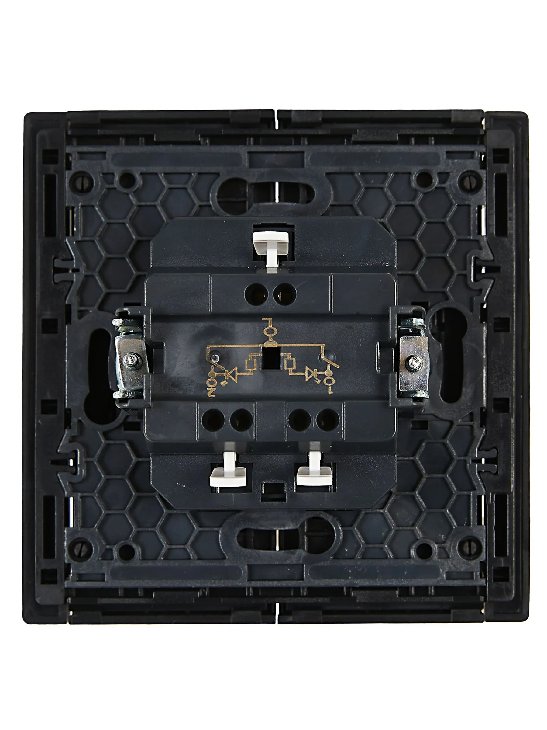 FORTE&PIANO Выключатель 2-клавишный с индикацией 10А FP106 черный IEK - Фото 5