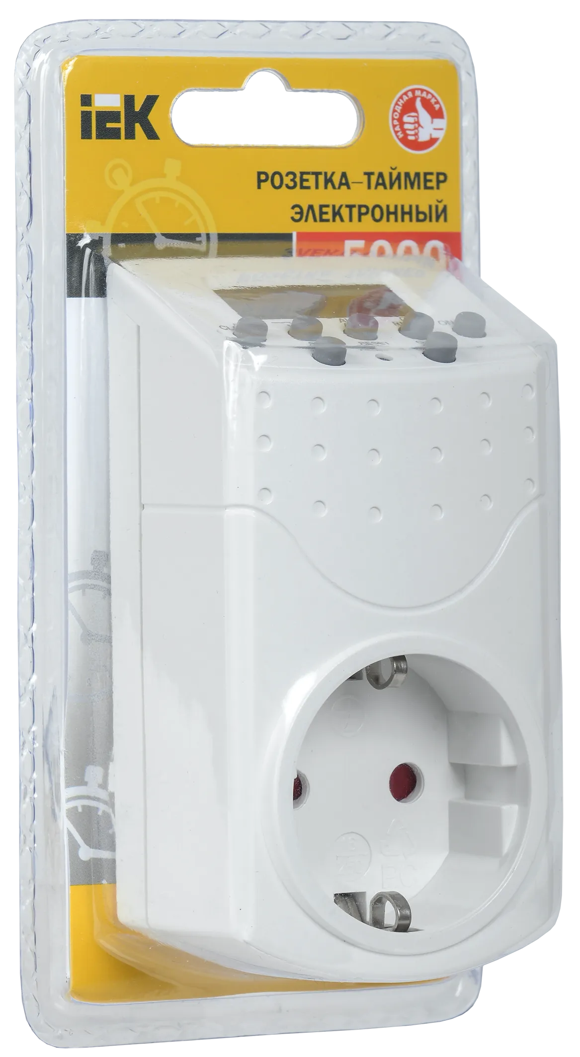 Розетка-таймер электронный РТЭ-1 1мин 7дн 140on/off 16А IP20 IEK - Фото 2