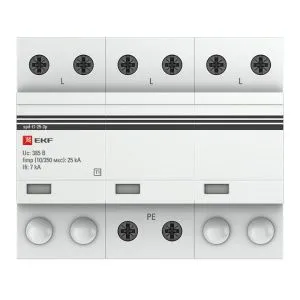 УЗИП Т1 Iimp 25kA (10/350μs) 3P EKF - Фото 2