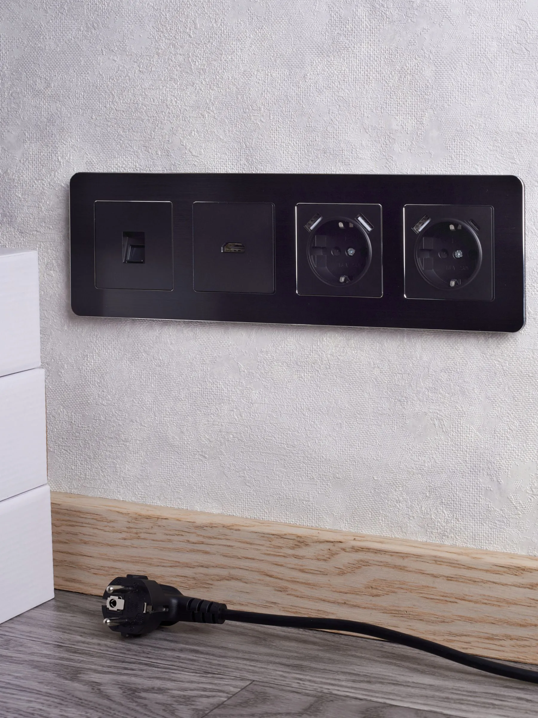 BRITE Розетка HDMI РHDMI-0-БрЧ черный IEK - Фото 7