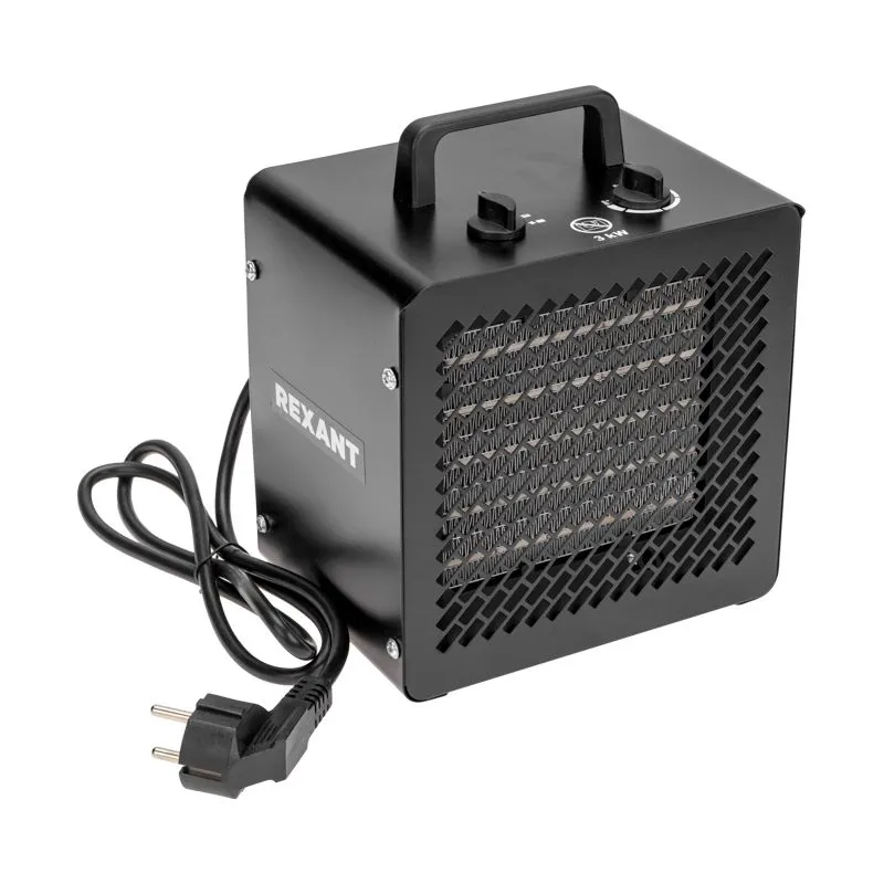 Пушка тепловая, квадратная, PTC, 3кВт REXANT - Фото 2