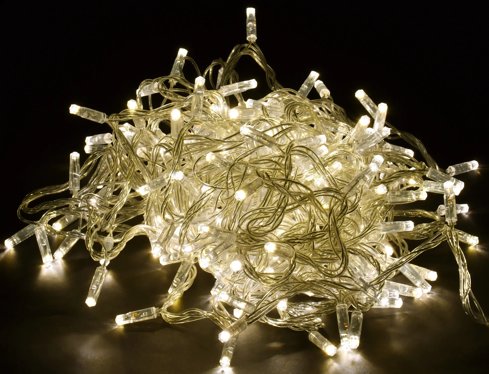 LIGHTING Гирлянда нить 20м 200 светодиодов теплый белый свет IP44 прозрачный шнур 3м 230В контроллер 8 сцен IEK LGDU111-1-200-20-T-S-44