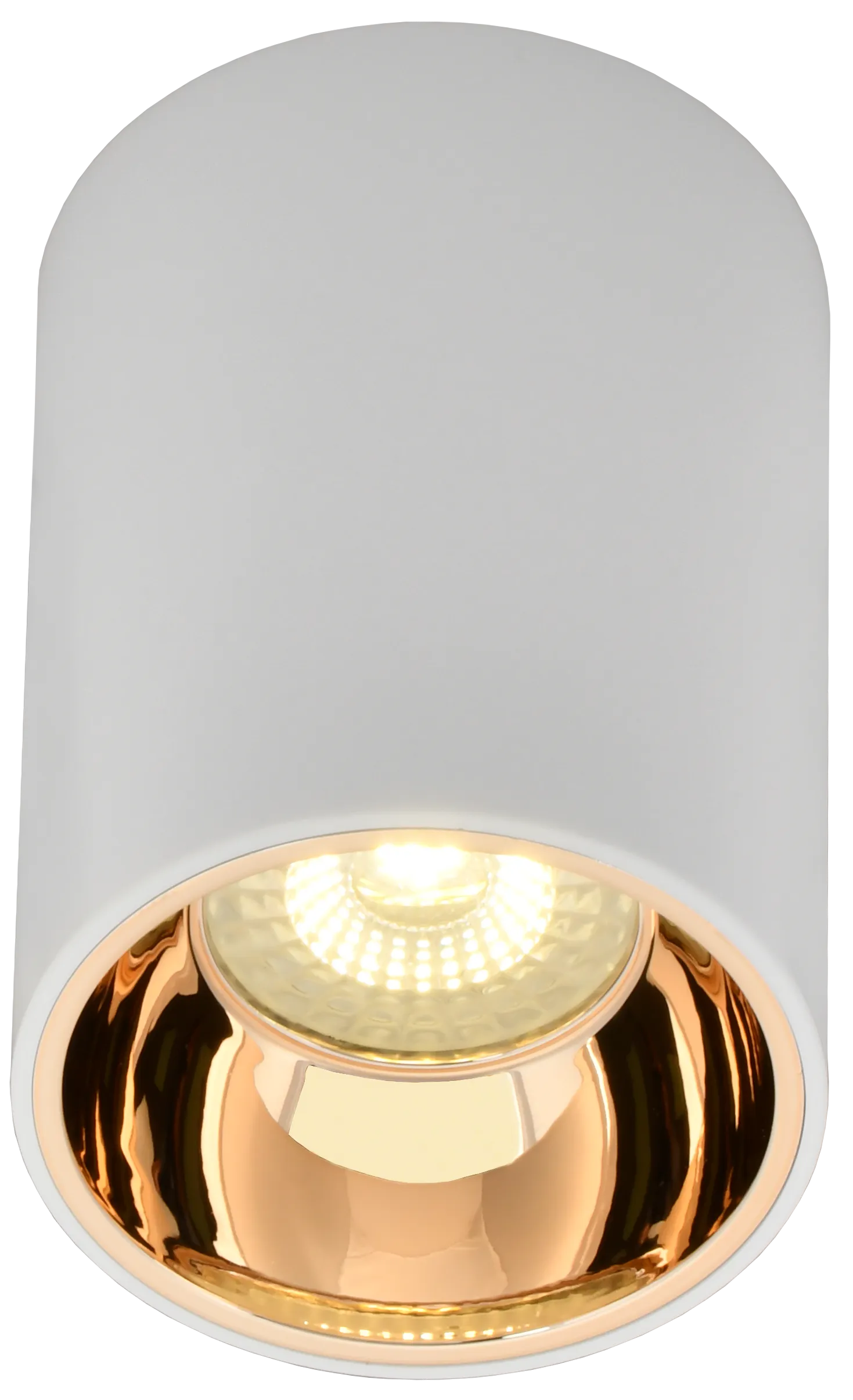 LIGHTING Светильник 4111 накладной потолочный под лампу GU10 белый/золото пластик IEK - Фото 4