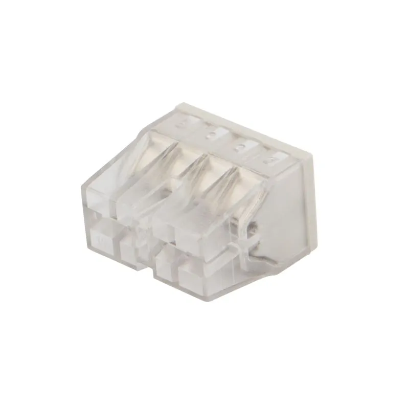 Экспресс-клемма СМК 2273-208, 8-проводная 0,5-2,5 мм², прозрачная (50 шт/уп) REXANT - Фото 2