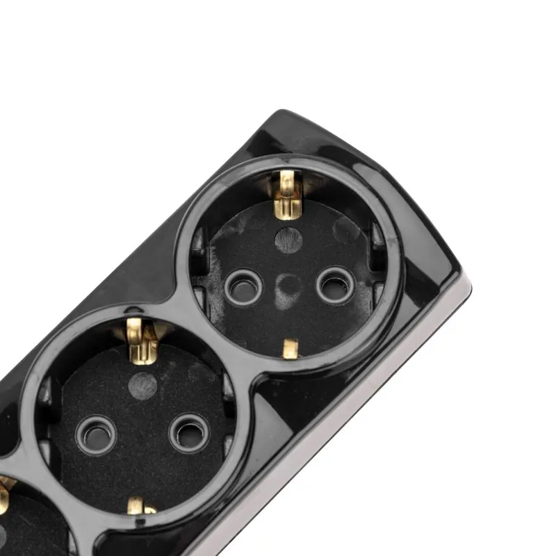 Удлинитель PREMIUM 3 гнезда, 5м, 3х1,5мм², с/з, с выключателем, черный REXANT - Фото 3