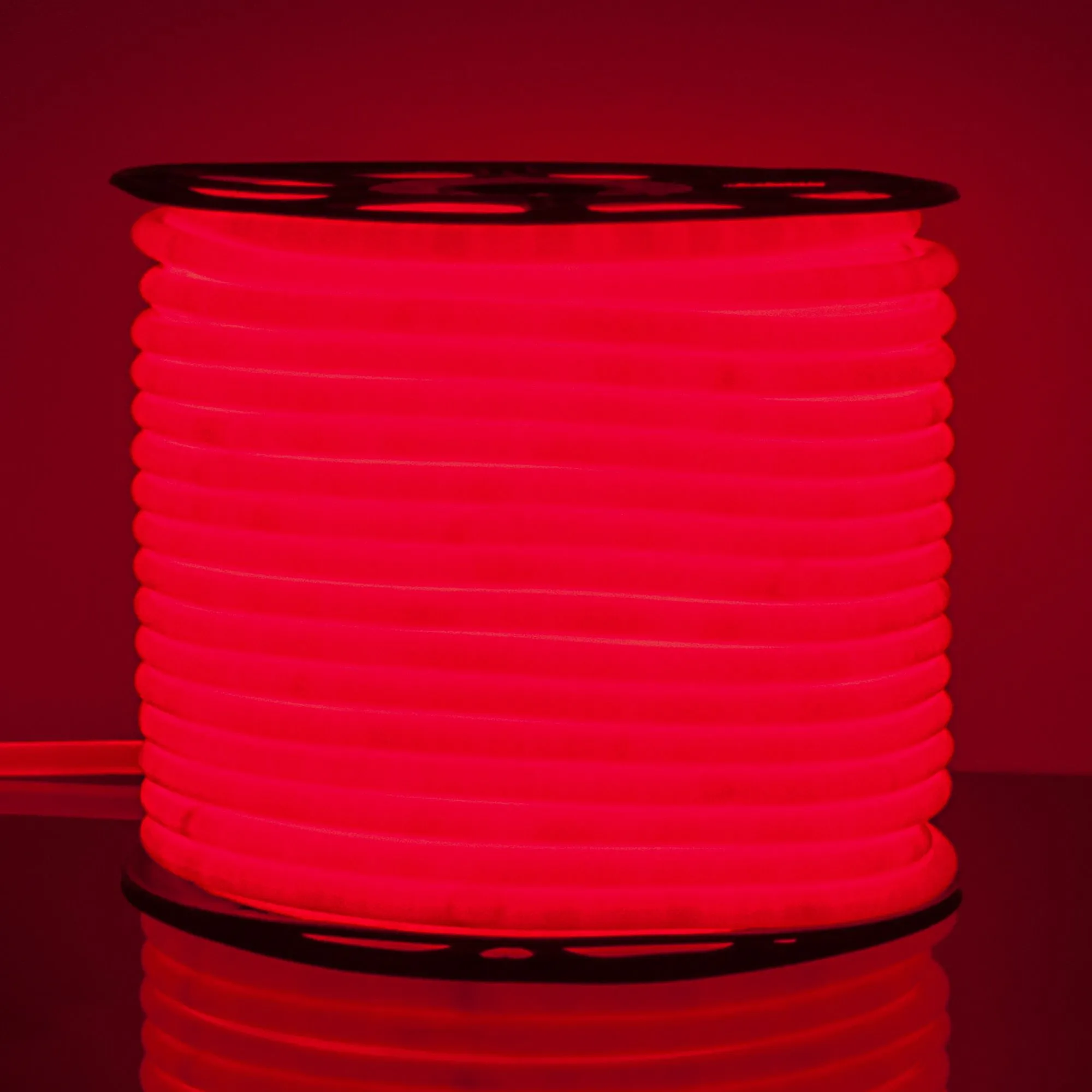 Гибкий неон светодиодный 220V 9,6W 144Led 2835 IP67 круглый красный, 50 м Elektrostandard - Фото 4