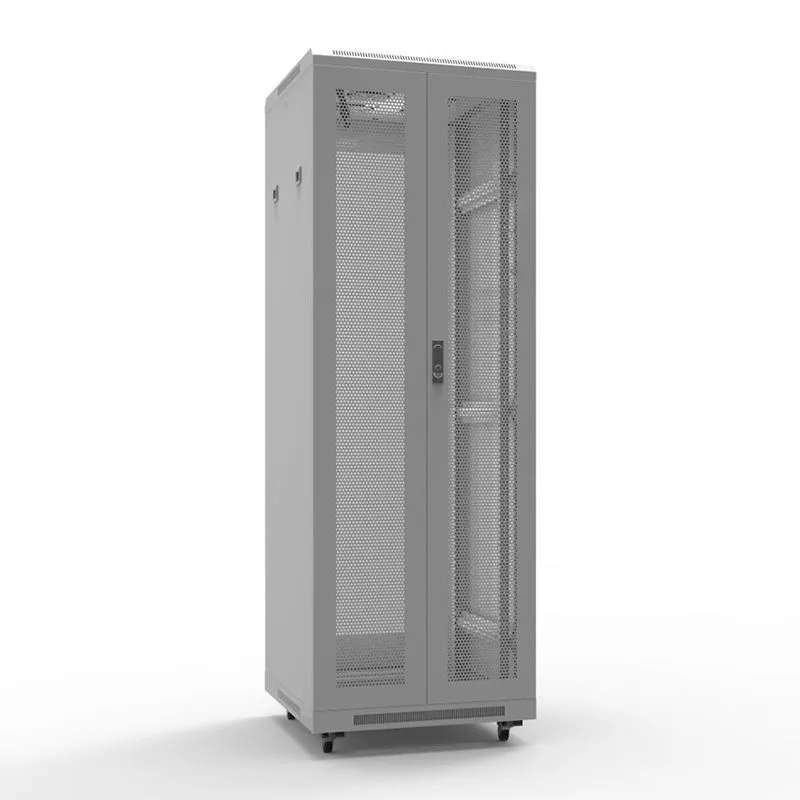 Шкаф напольный 19" серии Standart 42U 600х600мм, передняя и задняя распашные перфорированные двери, RAL7035 (состоит из 2 частей) REXANT 04-2360