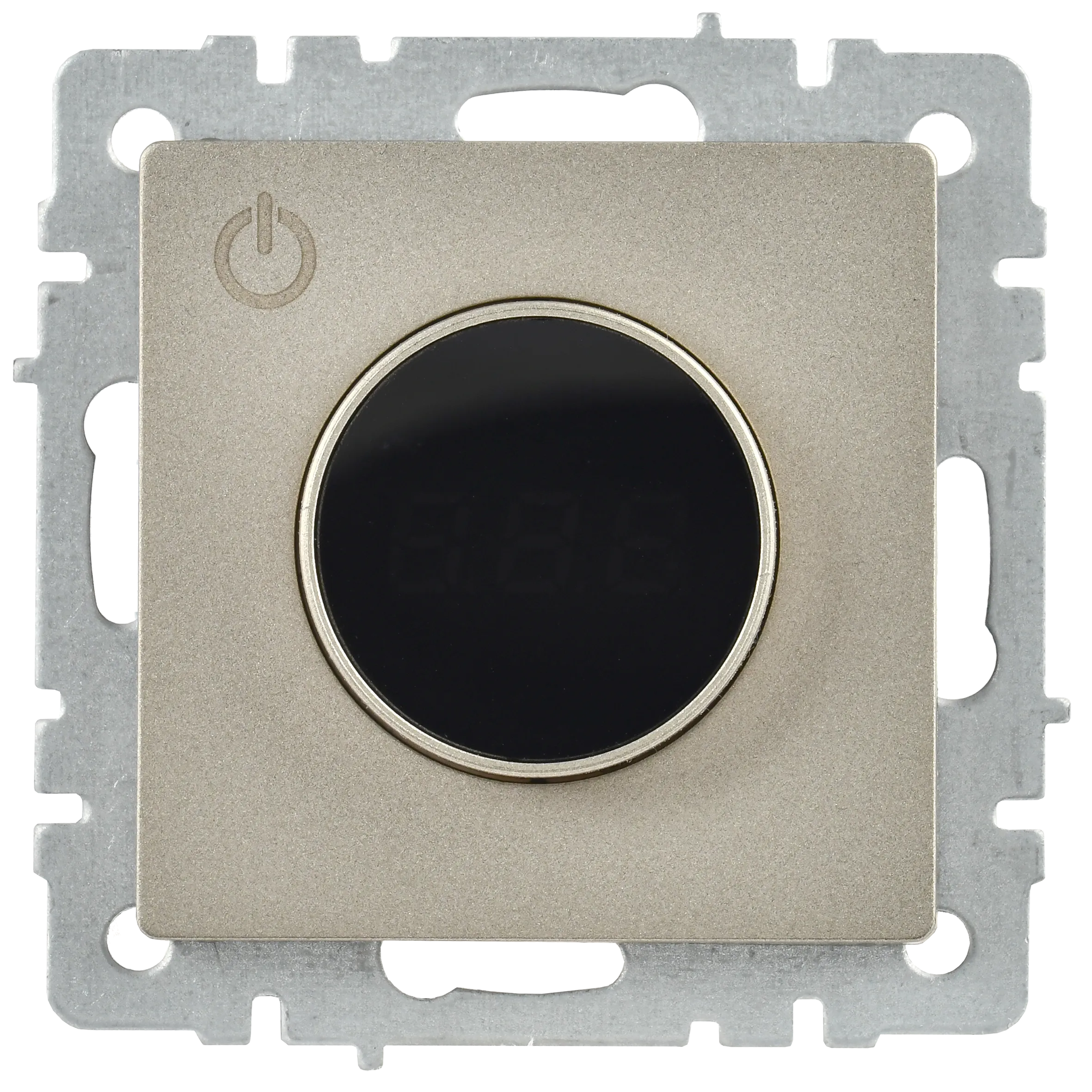 BRITE Термостат электронный с индикацией ТС10-1-БрШ шампань IEK - Фото 3