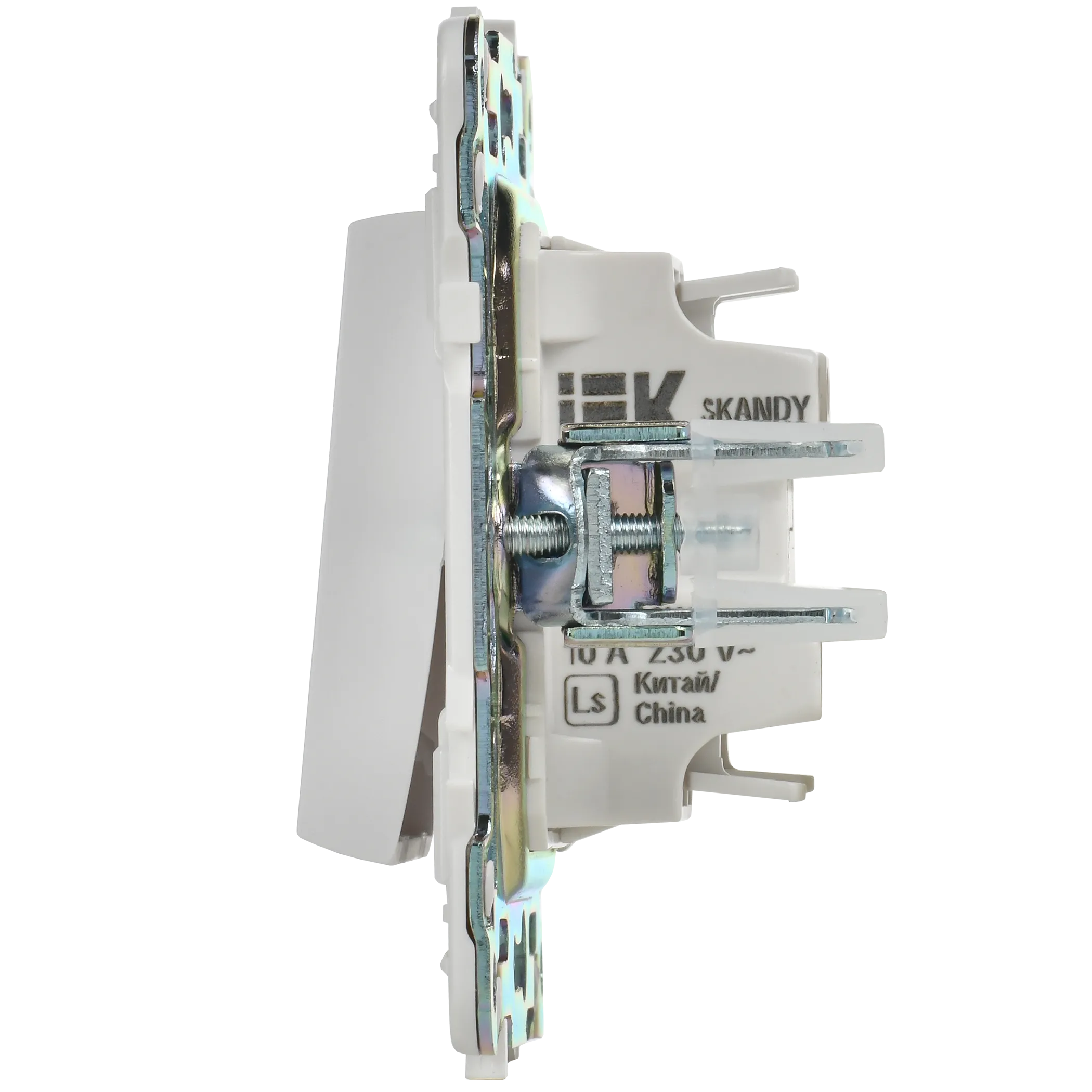 SKANDY Выключатель 1-клавишный проходной 10А SK-V02W арктический белый IEK - Фото 8