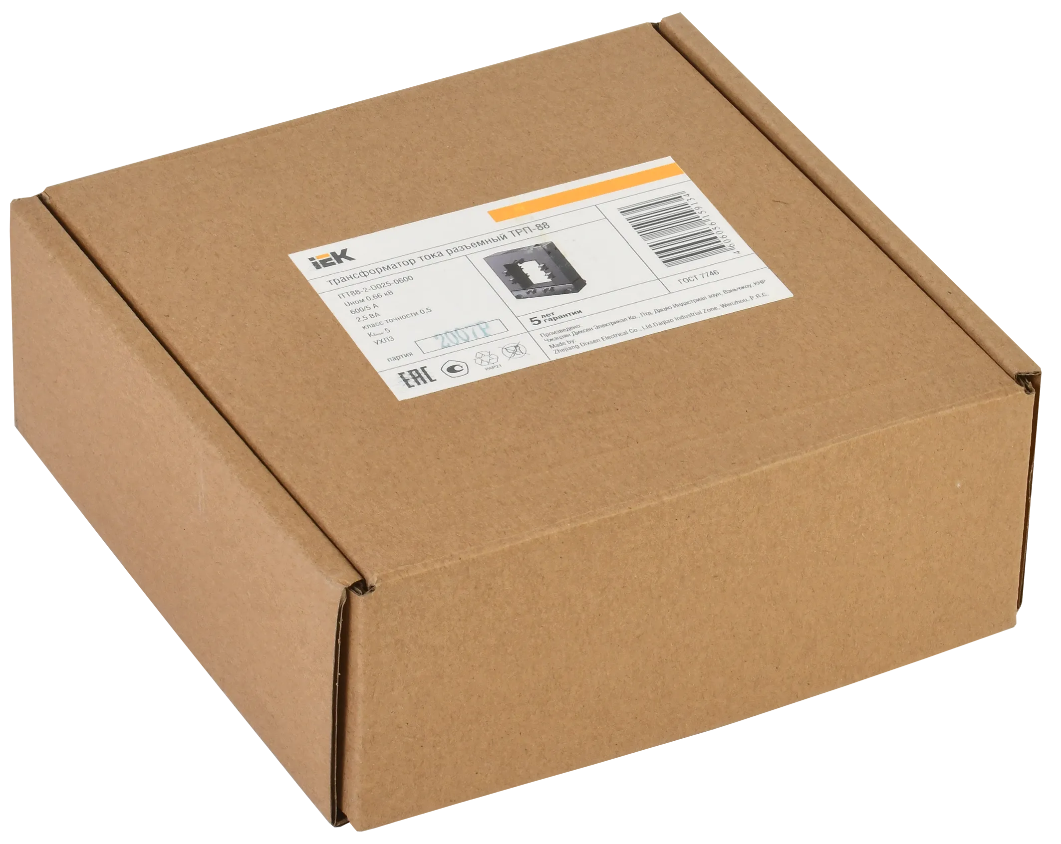 Трансформатор тока ТРП-88 600/5А 2,5ВА класс 0,5 IEK - Фото 2