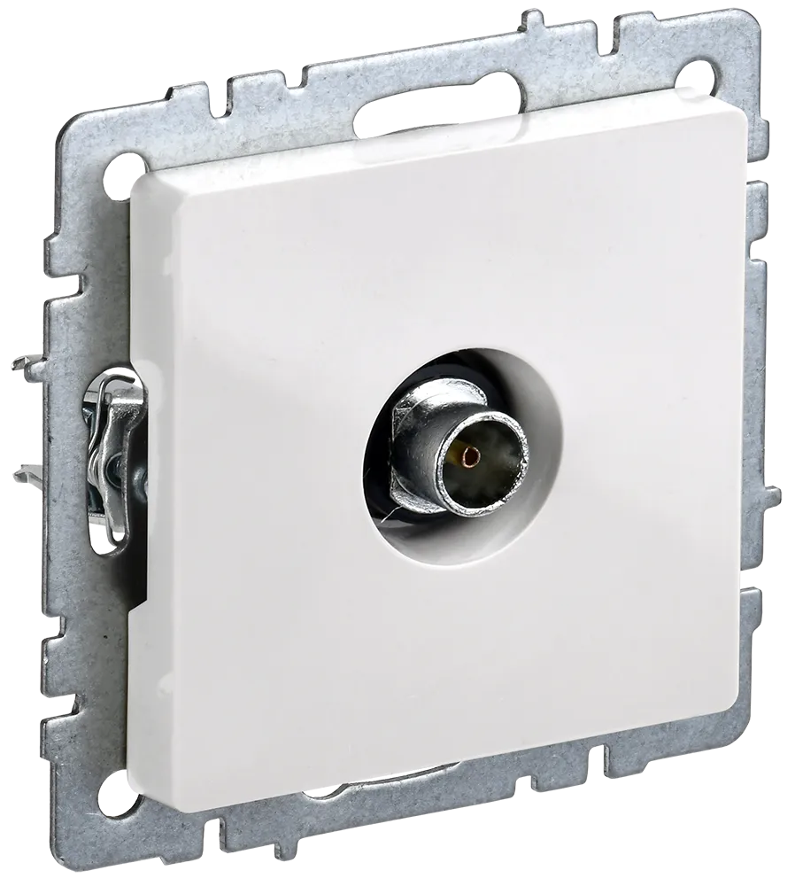 BRITE Розетка TV оконечная РТВ11-0-БрБ белый IEK