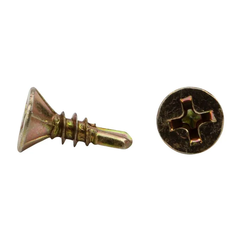 Саморез оконный KRANZ сверло, 3.9х13, желтый цинк, упаковка поставщика ( 25 000 шт. ) - Фото 3